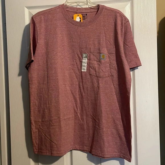 Carhartt NWT women’s red loose fit short sleeve t-shirt size large - Picture 1 of 8